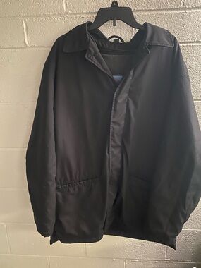 Kenneth Cole Black Lightweight Shirt Jacket